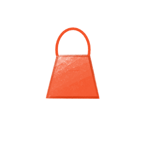 Shopping bag icon representing art buyers and collectors
